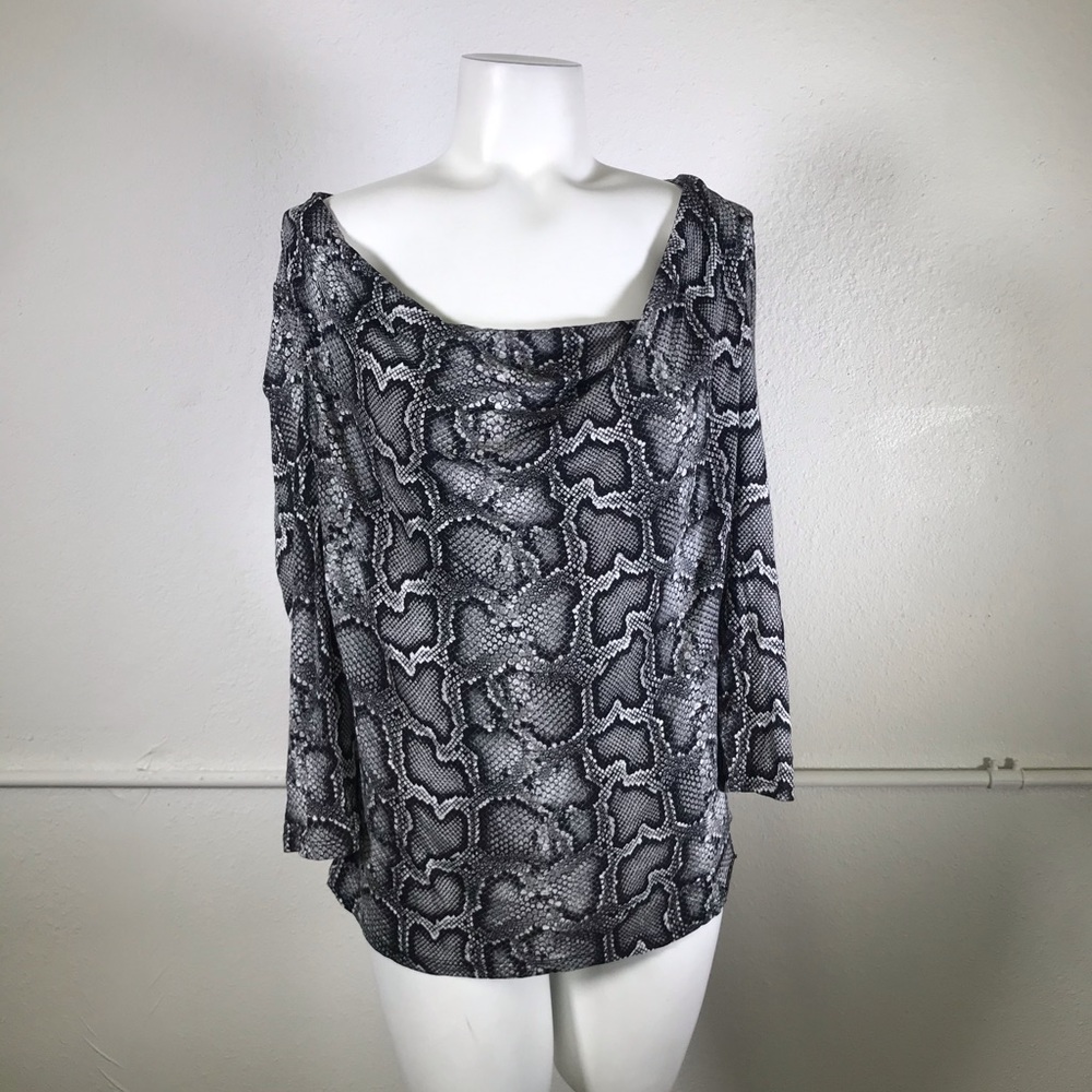 Michael Kors Snakeskin Print Blouse